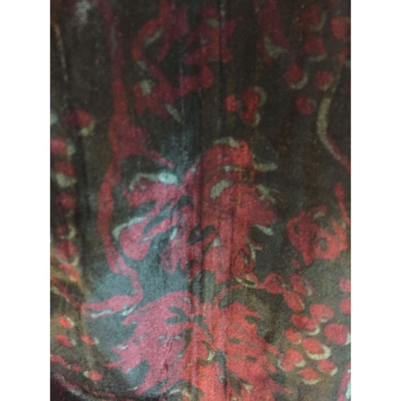 FREE PEOPLE Velvet Sleeveless Tube Top Small Velour Ruched Burgundy Black - Picture 5 of 8